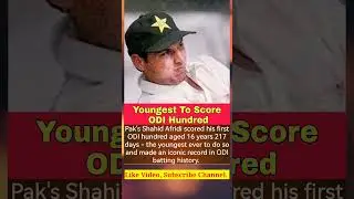 Youngest Player to Score ODI Hundred. @drinfoshort #shorts #short #viral #CricketNews #odicricket