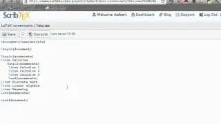 Lists in LaTeX
