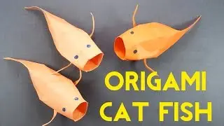 How To Make Origami Catfish (Origami Koi/Carp) - Easy Origami Fish Tutorial
