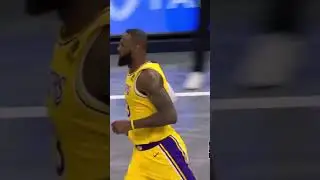 LeBron James hit the basket