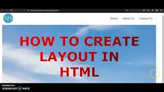 HTML Layout