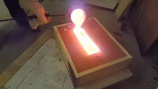Massive Scrap Copper Ingot, Cast In Petrobond Sand