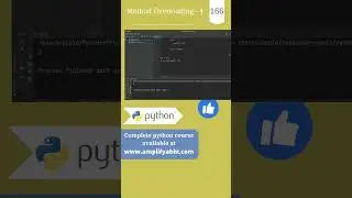 Python : Method Overloading | Part 4 | py srt 166