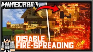 HOW TO DISABLE FIRE SPREADING - PROTECT HOUSE FROM BURNING IN VANILLA MINECRAFT 1.15 / 1.16