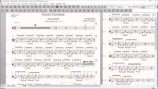 Drum Score World - Aerosmith - Sweet Emotion  (Sample)