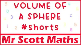 Volume of a Sphere #shorts