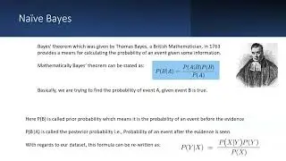 Machine Learning: Naïve Bayes Technique (Chapter 7 Part-I)