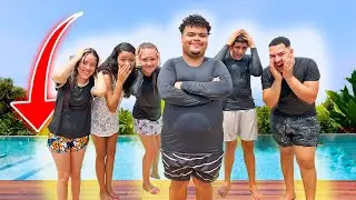 FICOU SEM PALAVRAS, CAIU NA PISCINA !!