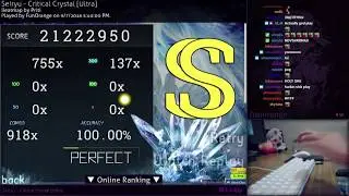 [osu!] FunOrange getting SS on Critical Crystal Seiryu! 383pp