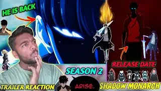 #reacting on sololeveling season 2 trailer | sololeveling release date in hindi
