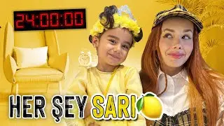 24 SAAT BOYUNCA HERŞEY SARI!! (Sarı hamburger, Sarı Vosvos...) 