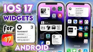 Get Automatic iOS 17 Widgets on any Android Homescreen