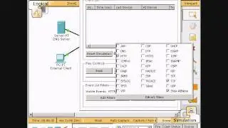 Using Packet Tracer observing web requests