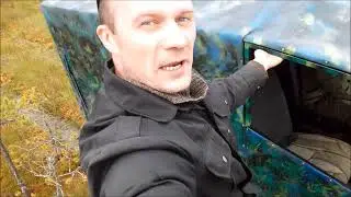 Гусеничный болотоход по болоту