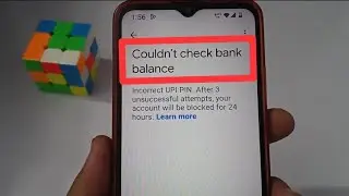 Couldn't check bank balance problem in google pay ? 