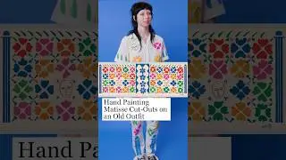 How to print Matisse Cut-Outs on and Old Outfit #matisse #nationalgalleryofart #shorts