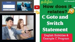 C programming goto and switch statements in Tamil.  Best online courses for free {With certificate}