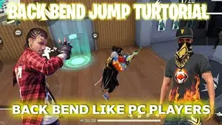 How to do back bend jump like pc players | back bend jump turtorial | back bend jump like pc