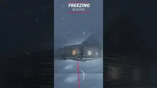 Scary Blizzard Sounds & Howling Wind Storm 