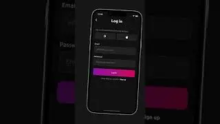 Flutter Dark Theme Login/Signup UI (Free Download) 
