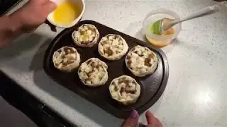 Вкусные корзиночки как с картиночки,с яблоком и изюмом