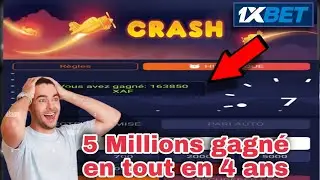 J'ai gagné Total 5 Millions 😱 sur Crash en 4 ans avec cette stratégie