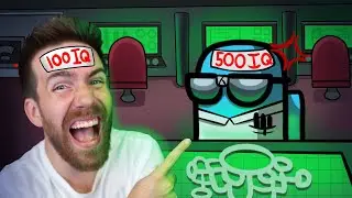 100 IQ  OUTSMARTS 500 IQ PLAYER - Among Us