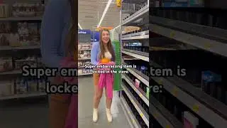 When the embarrassing item is locked. 