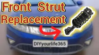 Civic mk8 front Strut replacement. New shock, spring, top mount and dust cover.