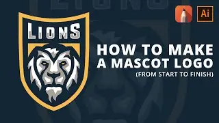 How To Make A Mascot Logo In Illustrator 2018/2019 | Speedart