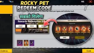 Rocky Pet Redeem Code | 20-23 July Redeem Code Free Fire | today redeem code free fire | 