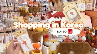SHOPPING IN KOREA 🇰🇷 | DAISO CUTEST KEY RINGS, PLUSHIES & STATIONERY HAUL | NEW PENS, NOTES & MORE