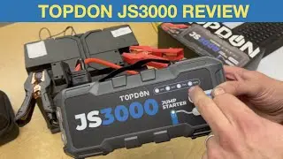 TOPDON JS3000 jump starter Review (For 9L Gas  & 7L Diesel engines)