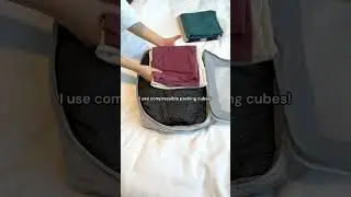 How To Pack Only A Carry On For Travels #travelhacks #travelpacking #travelbag #spacesavingtips