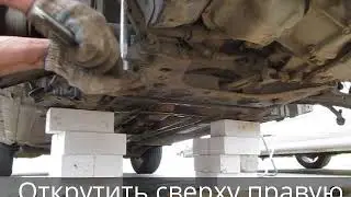 Частичная разборка передней подвески Nissan Wingroad Y12 . Подрамник.