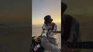 Sunrise Guitar Looping w/ Ribbons 🎸🎛️ #guitarist #loops #sunrise #ambientmusic #guitarmusic #solo
