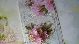 Открытка для начинающих скрапмастериц.