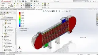 CFD Analysis Heat Exchanger use Solidworks
