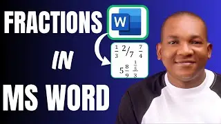 How to Type Fractions in Microsoft (MS) Word in 2024