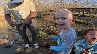 Crappie fishing (1st fish for Jace) #fishing #fishing life #family