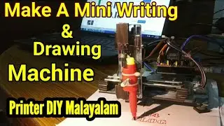 How To Make CNC Writing Machine At Home | How to Make Homework Writing Printer In Malayalam | DIY