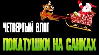 ЧЕТВЕРТЫЙ ВЛОГ.ПОКАТУШКИ НА САНКАХ