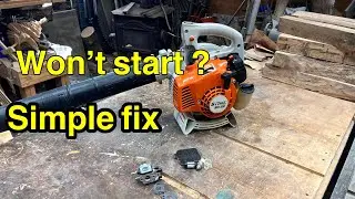 Leaf blower won't start ? Easy fix for this Stihl BG55.