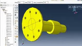 Abaqus meshing technique #2 :meshing of complex shaft using different technique of partition .
