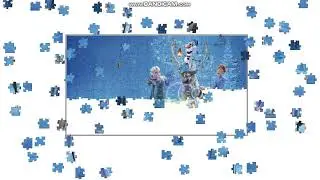 Puzzles 50 pcs  Cartoon Frozen  Elsa and Anna