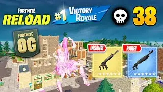38 Elimination Solo Vs Squads Reload "Zero Build" Gameplay Win🏆(NEW GAMEMOD!! Fortnite Reload)
