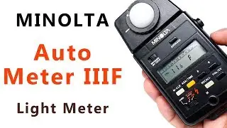 How to Use Light Meter Minolta Auto Meter IIIF, Incident Light-Meter Review