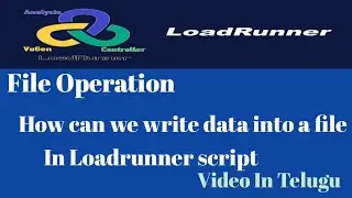 File Operations - How can we write data into a file in Loadrunner script