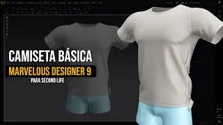 Criando camisa no Marvelous Designer 9 - Second Life
