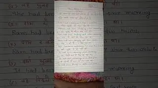 Past perfect continuous tense